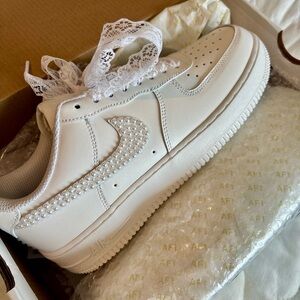 Bridal Air Force 1 Shoes